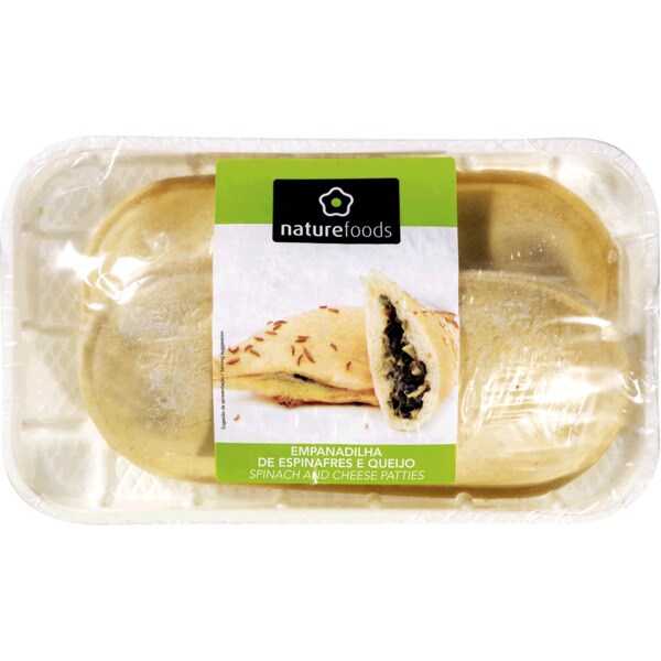 Naturefoods Empanadilhas de Espinafres e Queijo embalagem 2 unidades