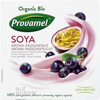 Provamel Yofu de Maracujá Biológico Pack 4 embalagem 125 g