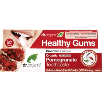 Pasta de Dentes com Romã Biológico embalagem 100 ml - Dr.organic