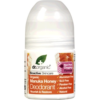 Desodorizante com Mel Manuka Roll-On Biológico embalagem 50 ml - Dr.organic