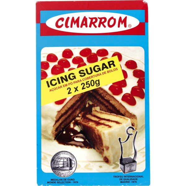 Cimarrom Açúcar em Pó para Cobertura embalagem 500 g