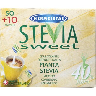 Hermesetas Adoçante Stevia Sweet embalagem 60 unidades