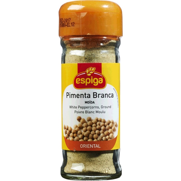 Pimenta Branca Moída frasco 45 g