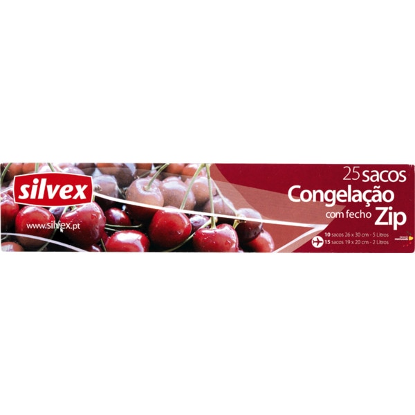 Sacos de Congelação com Fecho Zip 25 unidades