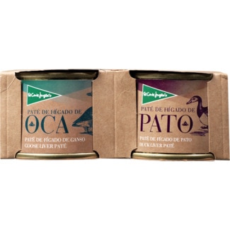 Paté de Fígado de Ganso + Pato Pack 2 embalagem 70 g - El Corte Inglés