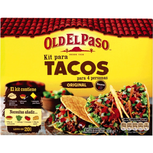Comprar Dinner Taco Kit embalagem 308 g · Old El Paso · Supermercado El