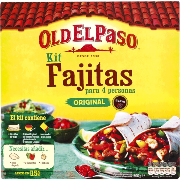 Comprar Fajitas Kit embalagem 550 g · Old El Paso · Supermercado El