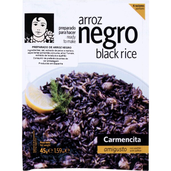 Carmencita Preparado para Fazer Arroz Preto embalagem 40 g