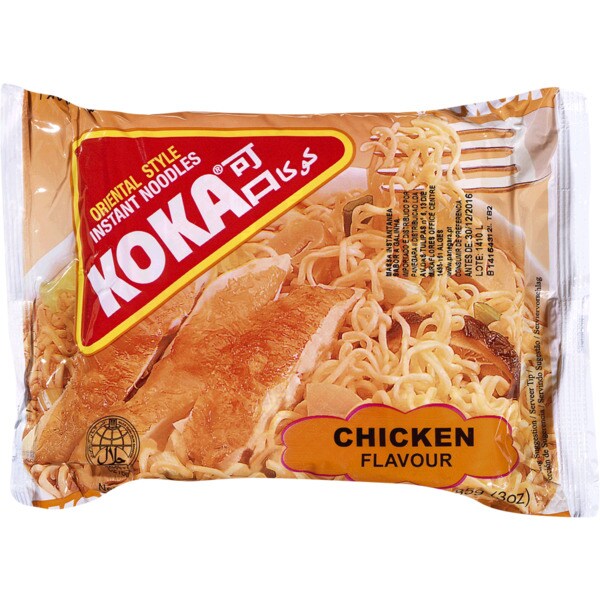 Koka Massa Instantânea com Galinha embalagem 85 g