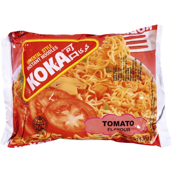 Koka Massa Instantânea com Tomate embalagem 85 g