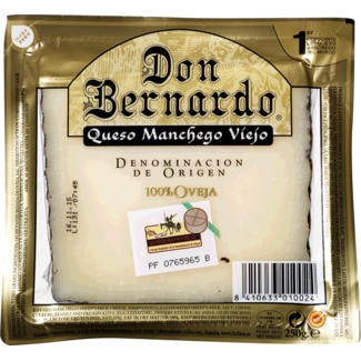 Queijo de Espanha Manchego Velho embalagem 250 g - Don Bernardo