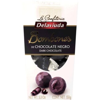 Delaviuda Bombons de Chocolate Preto embalagem 150 g
