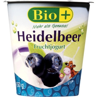 Iogurte de Mirtilo Biológico embalagem 150 g - Bio +