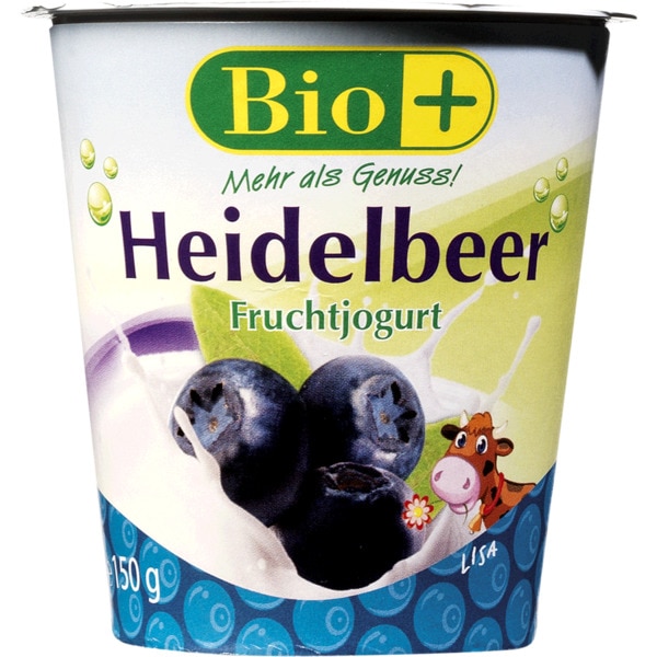 Iogurte de Mirtilo Biológico embalagem 150 g