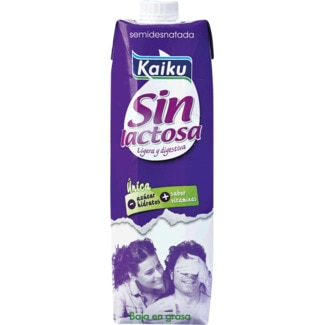 Leite Sem Lactose Meio Gordo 1 L - Kaiku