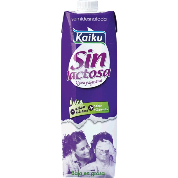 Leite Sem Lactose Semi Desnatado embalagem 1 L