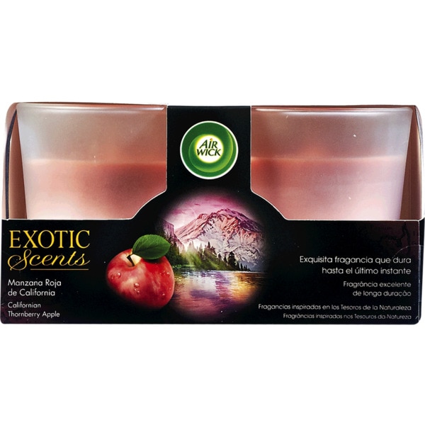 Vela Duo com Fragrância de Maçã embalagem 105 g