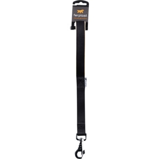 Trela Dytona para Cão Preta 2,5 cm de Largura e 45 cm de Comprimento embalagem 1 unidade - Ferplast