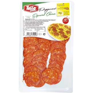 Pepperoni em Fatias embalagem 75 g - Tello
