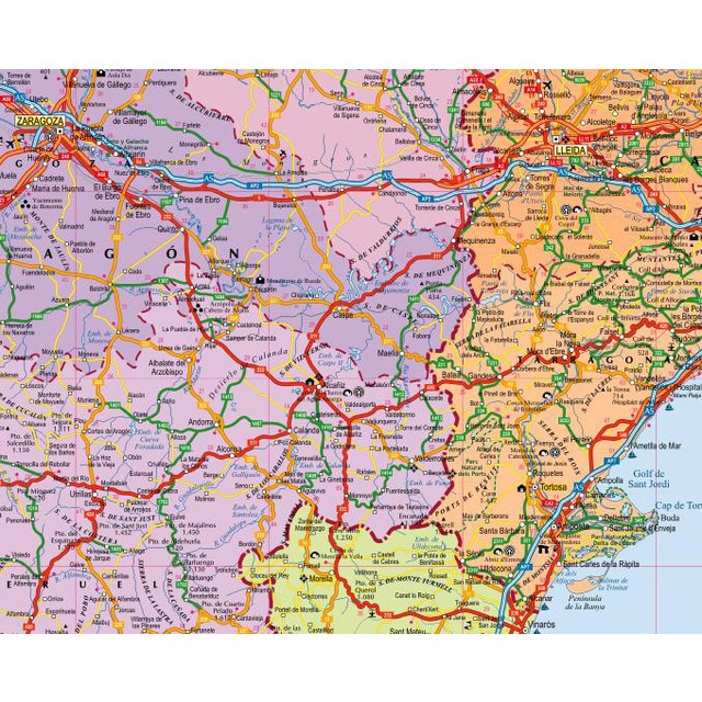 Mapa españa y portugal indice 2
