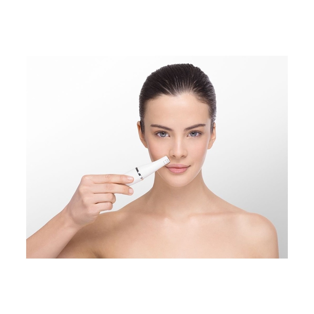 Depiladora Facial de Arranque Braun Silk-épil 810 com Escova de Limpeza de Rosto - Branco Branco-6