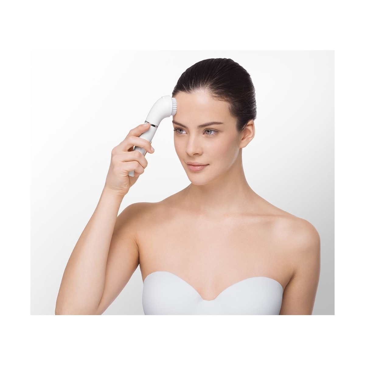 Depiladora Facial de Arranque Braun Silk-épil 810 com Escova de Limpeza de Rosto - Branco Branco-7