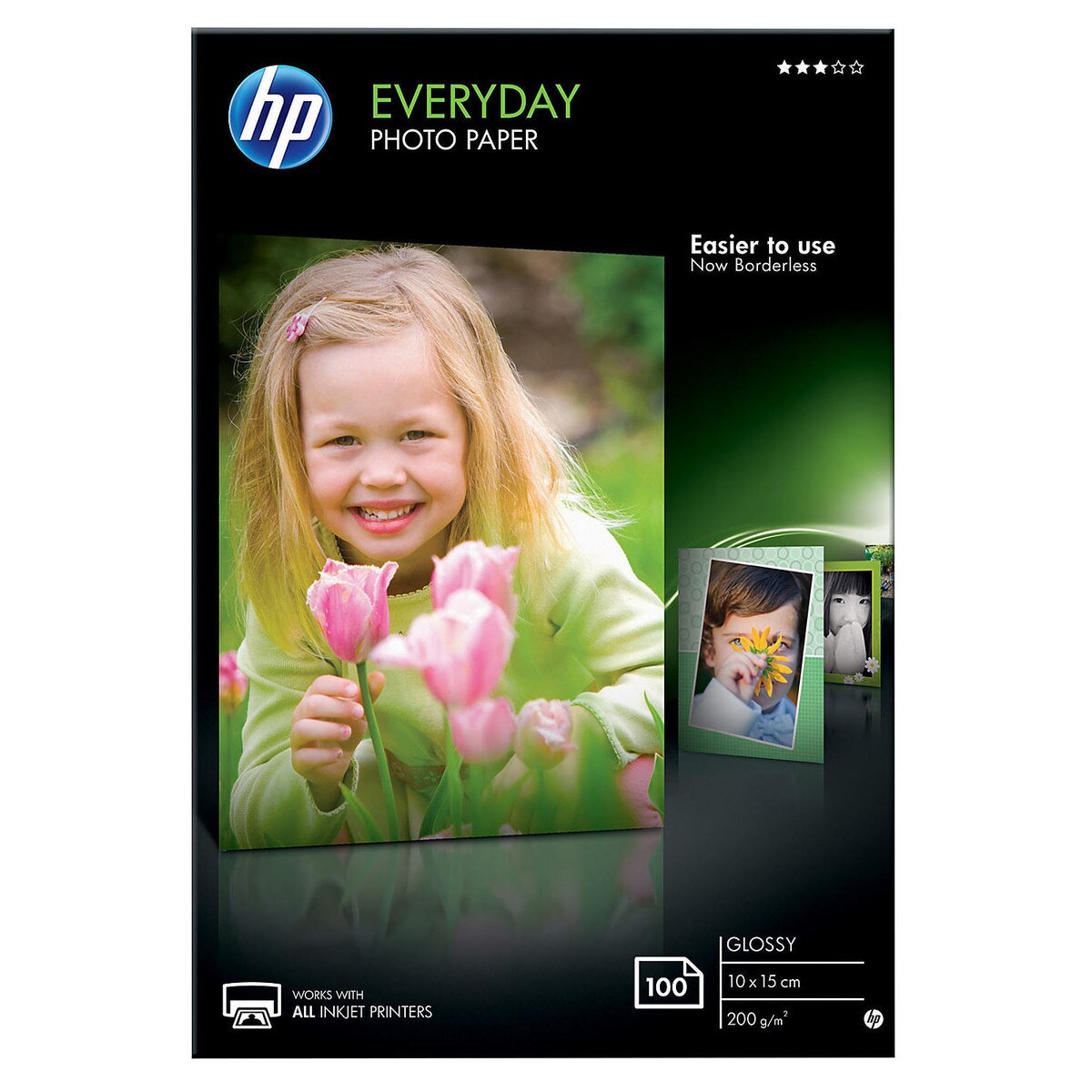 Papel fotográfico brillante HP Everyday 10 x 15 cm 200g 100 hojas 1