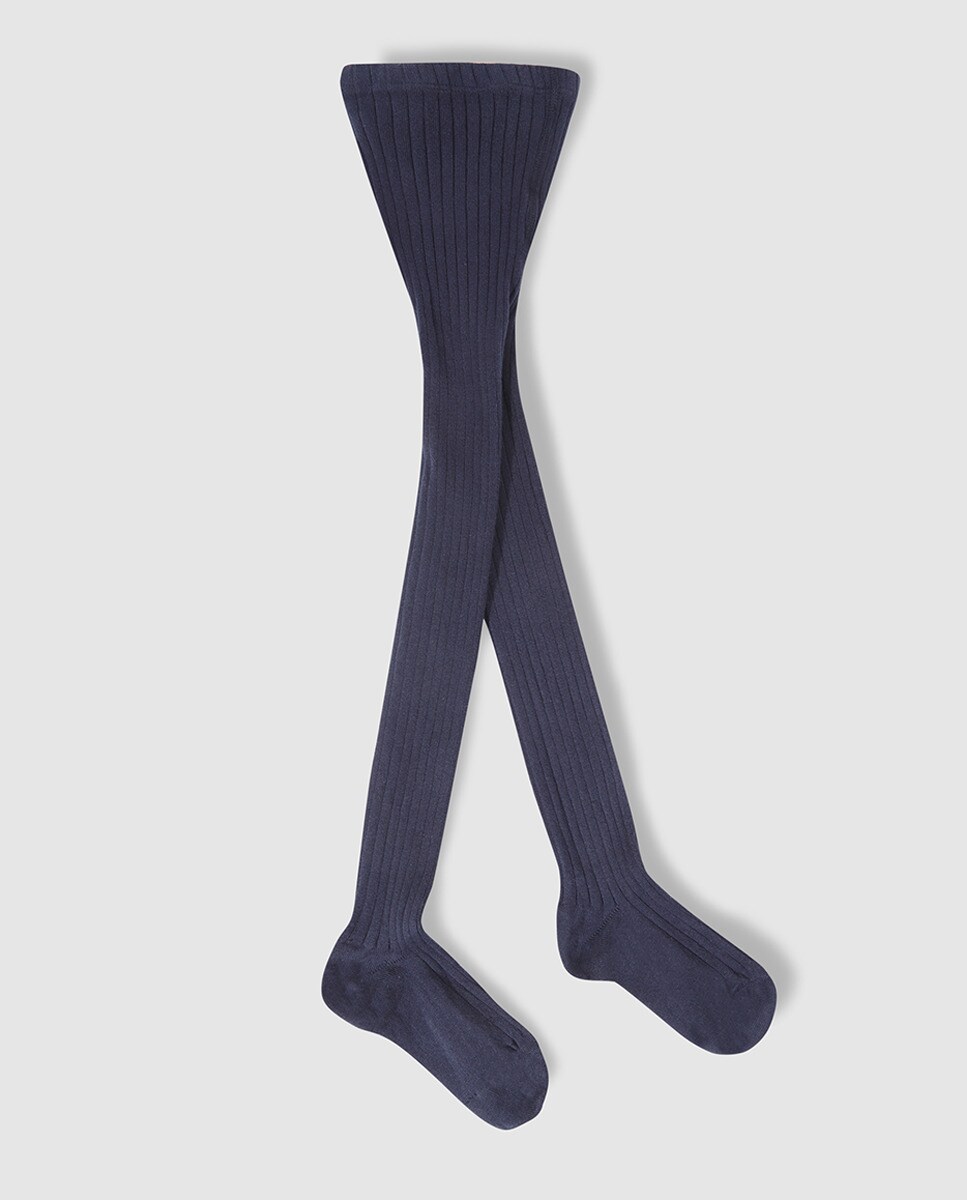 Collants basiques côtelés