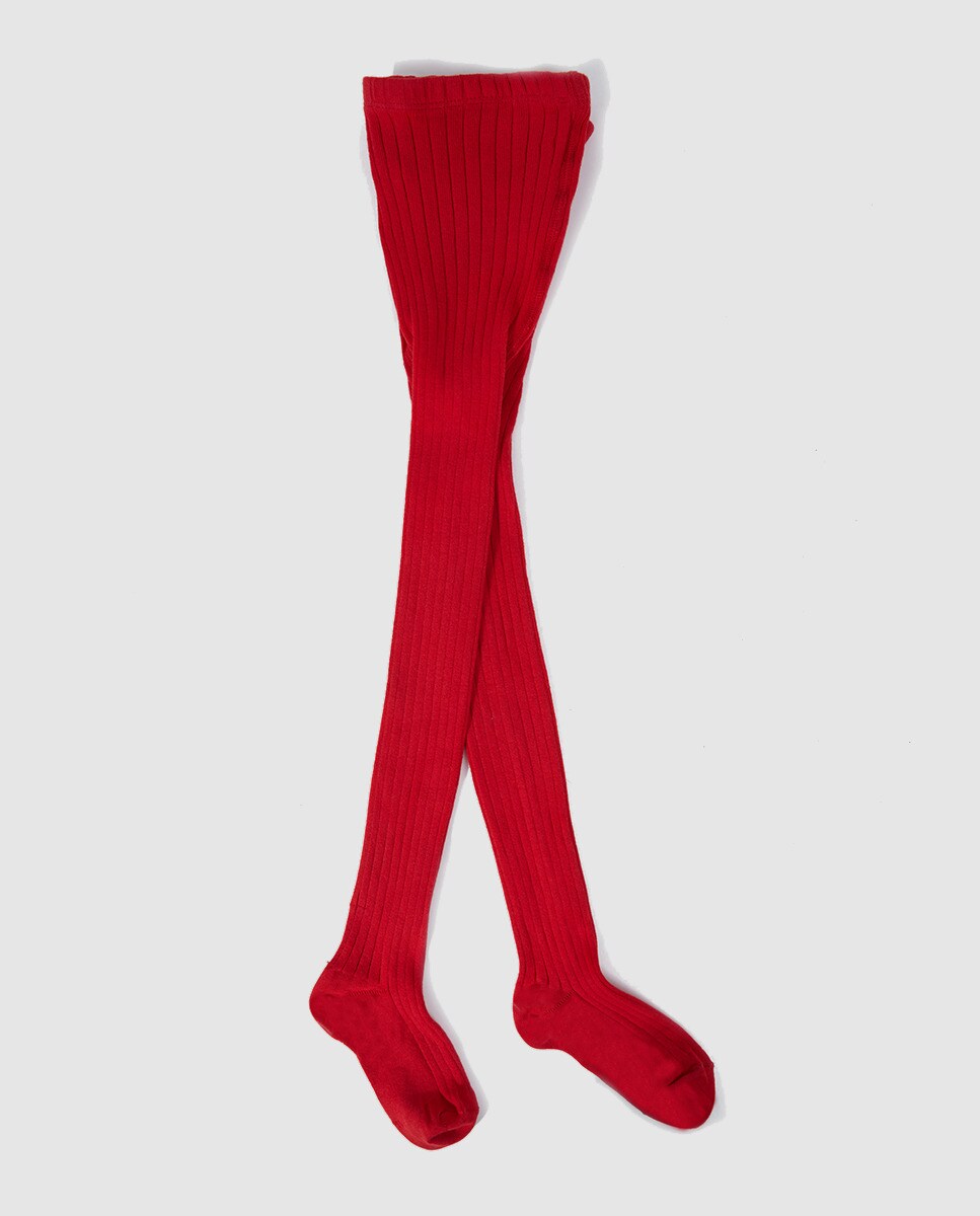 Collants basiques côtelés