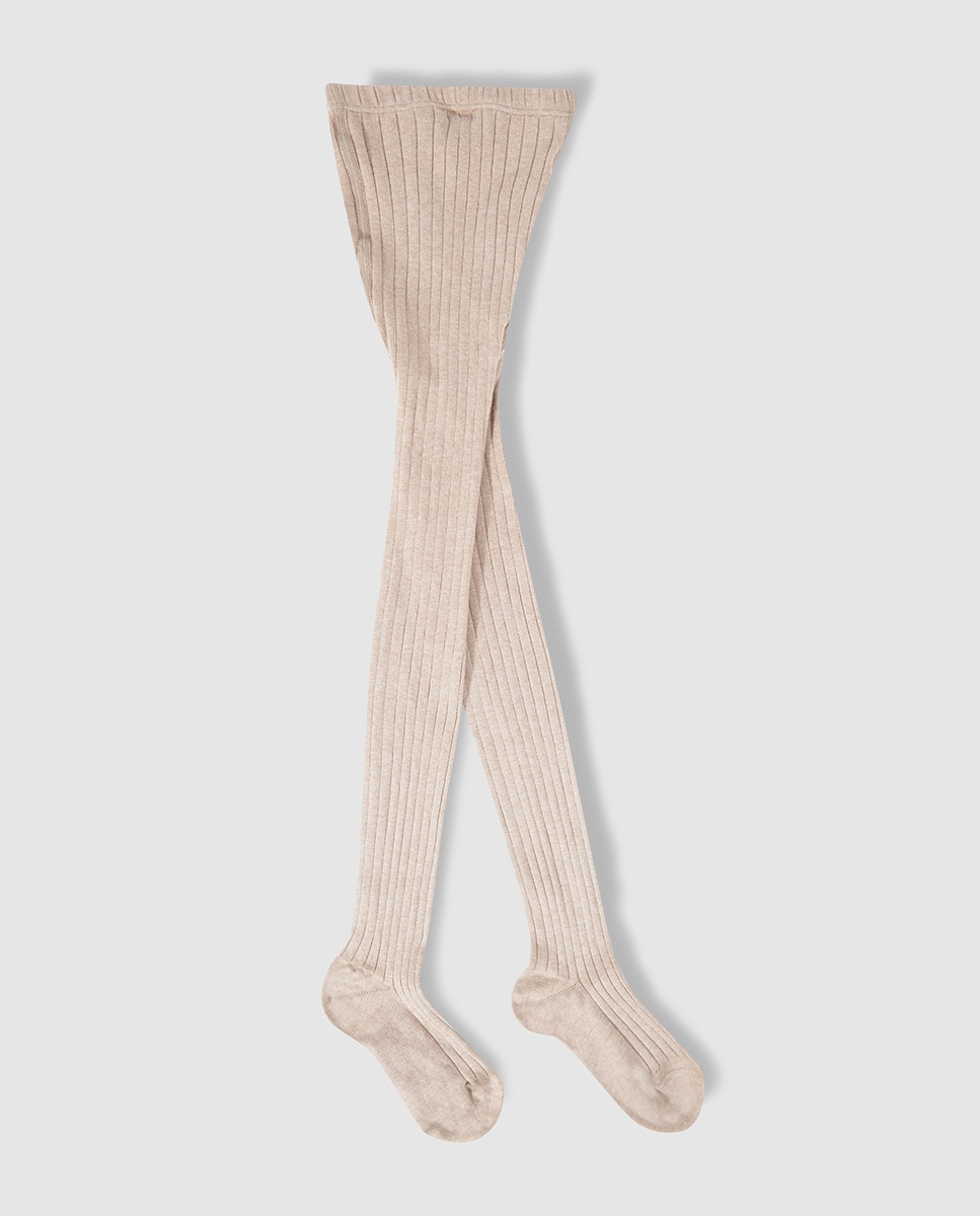 Collants basiques côtelés