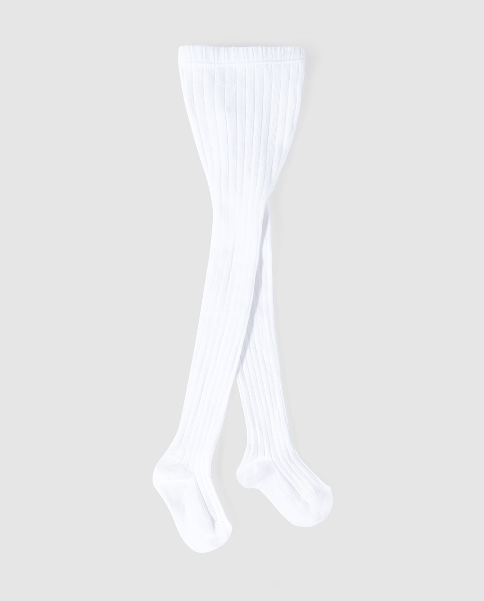 Collants basiques côtelés