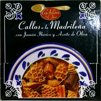 callos a la madrileña con jamón ibérico y aceite de oliva lata 380 g - Cuchara De Oro