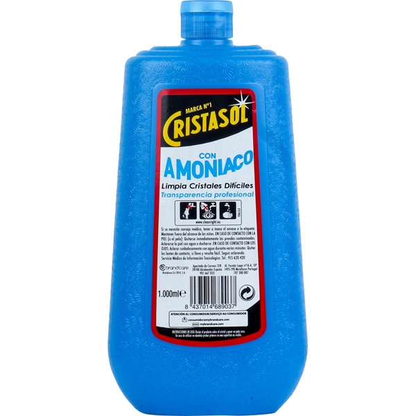 limpia cristales con amoniaco botella 1 l