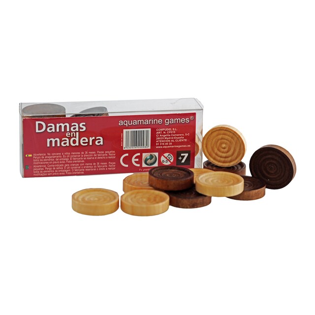 Imagen 0 de Recambio de damas Aquamarine Games de madera