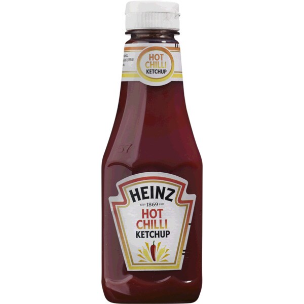 Heinz Ketchup Hot Chilli embalagem 342 g