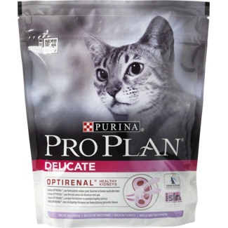 Ração para Gato Adulto com OptiDigest para Digestão Sensível Rica em Peru Delicate embalagem 400 g - Purina Pro Plan