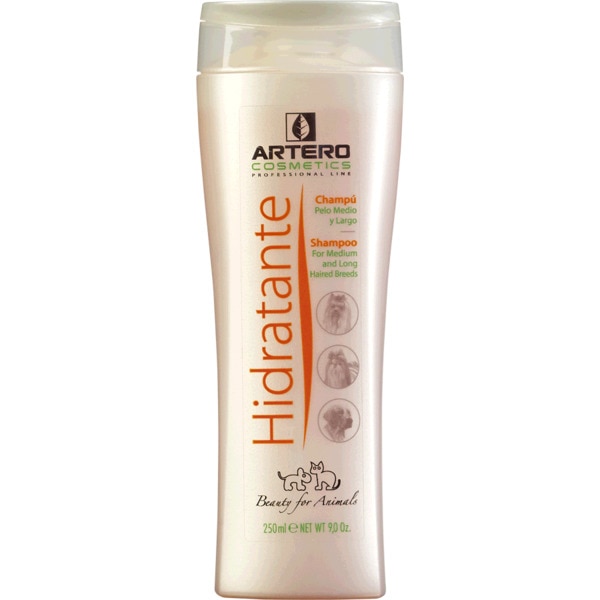 Champô para Cão com Pêlo Médio e Comprido Hidratante embalagem 250 ml