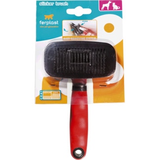 Cardadeira Média para Cão e Gato com Pêlo Médio e Comprido embalagem 1 unidade - Ferplast