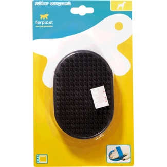 Escova Rubber Currycomb para Cão com Pêlo Curto embalagem 1 unidade - Ferplast