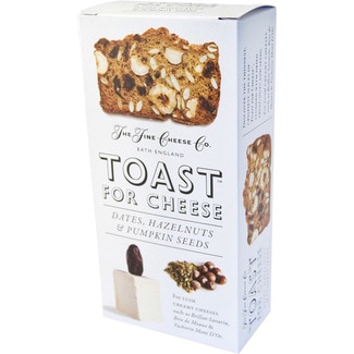 tostas inglesas con dátiles y avellanas estuche 100 g - The Fine Cheese Co.