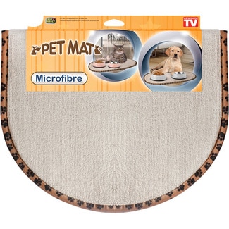 alfombra de microfibra para colocar comederos de mascotas 1 unidad - Pet Mat