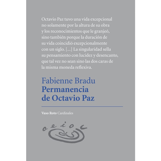 Imagem 0 de Permanencia de octavio paz(Tapa blanda)