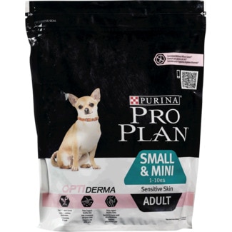 Ração para Cão Adulto Pequeno e Mini com OptiDerma para Pele Sensível Rica em Salmão embalagem 700 g - Purina Pro Plan