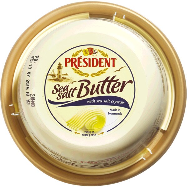 Président La Motte Manteiga com Sal embalagem 250 g
