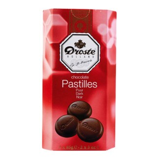 Droste Pastilhas de Chocolate Preto embalagem 170 g