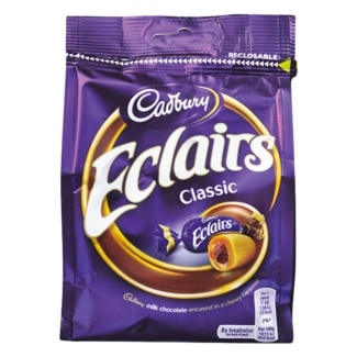 Cadbury Eclairs Bombons Classic embalagem 166 g