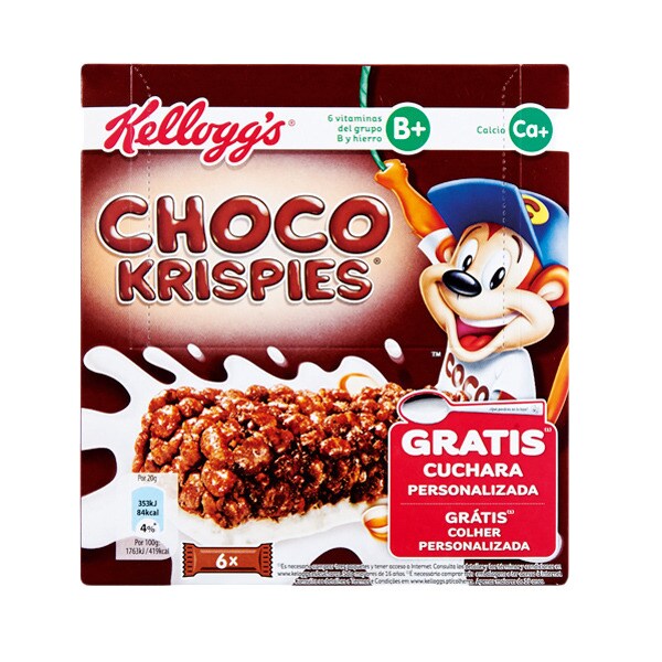 Choco Krispies Barra de Cereais embalagem 120 g