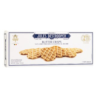 Jules Destrooper Bolachas Crisps de Manteiga embalagem 100 g