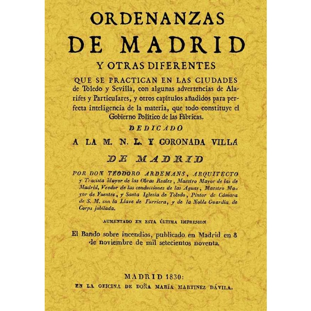 Ordenanzas De Madrid 1