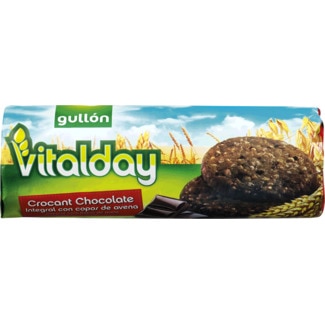 Bolachas Integrais Crocantes de Chocolate Vitalday com Flocos de Aveia embalagem 280 g - Gullón